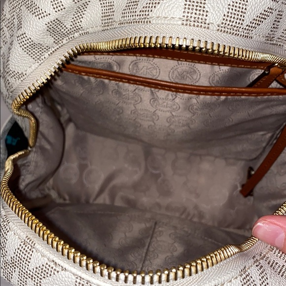 MK Micheal Kors Gold Stud White Backpack main image 4